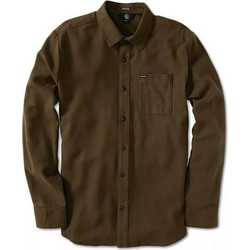 Volcom Ανδρικό Πουκάμισο Μακρυμάνικο Caden Solid Brown