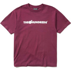 THE HUNDREDS Men Forever Bar T-Shirt - BURGUNDY - F19P101001-05