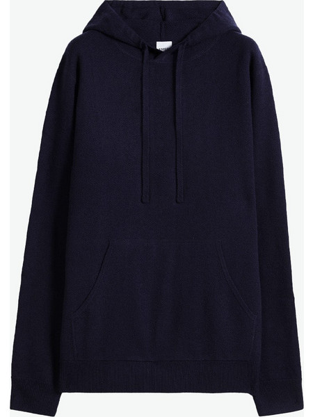 Aspesi Hooded Wool Sweatshirt Navy