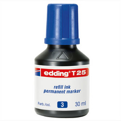 Εdding Τ-25 Ανεξίτηλο Μελάνι 30ml Μπλε - 01.Τ-25/3