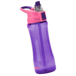 Smash Tritan Hydro Παιδικό Μπουκάλι Πλαστικό BPA Free με Καλαμάκι Μωβ 600ml
