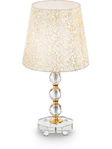 Ideal Lux 077741 Πορτατίφ Ε27 Μπεζ Διαφανές Φ25xΥ46.5cm