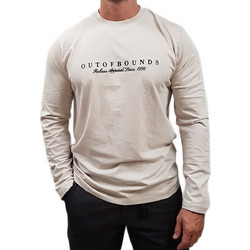 Rebase - 252RTS-9061 - Ice Grey - Slim Fit - μπλούζα μακό - ecru