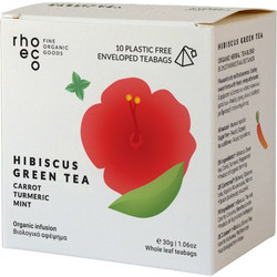 Rhoeco Βιολογικό Μείγμα Hibiscus Green Tea 10 Φακελάκια 18048