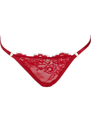 Εσώρουχο Γυναικείο String Κόκκινο με Δαντέλα &amp Glitter