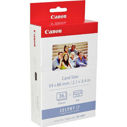 Canon KC-36IP Colour Ink & Paper Set Credit Card Size 36prints (7739A001) (CAN-KC36IP)