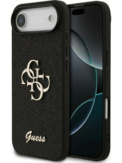 Guess Fixed Glitter Big 4G Case For Iphone Air Black - (GUHCP17MHG4SGK)