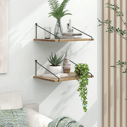 Διακοσμητικό Ράφι MDF Μεταλλικό 40x15x20cm