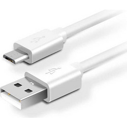 Καλώδιο USB 2.0 σε Micro USB Φόρτισης - Data 2m 2.0A Λευκό Well CABLE-USB/UUSB-2WE05-WL