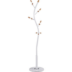 VenCore VenCore Arbor White 5520-10002 - Καλόγερος Ρούχων Μεταλλικός Λευκός 37 x 37 x 171cm