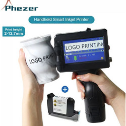 Phezer P17-127 Φορητός Εκτυπωτής Χειρός QR Logo Printer 12.7mm με 1 μελάνι Grade B Black - Portable Handheld Thermal Inkjet Label Expiry Date QR Code Logo Printer