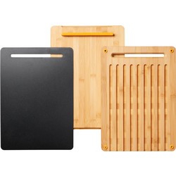 Fiskars - FunctionalForm Bamboo Cutting Boards - Set of 3