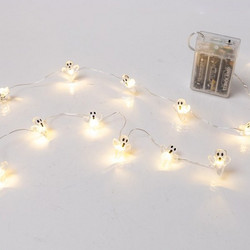 Λαμπάκια Διακοσμητικά Φαντασματάκια 20 Mini Led Μπαταρίας IP20 Λευκά 600-03366 Eurolamp 600-03366