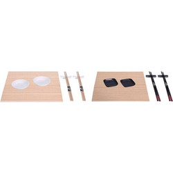 Σετ Σερβιρίσματος Sushi Excellent Houseware για 2 άτομα - 7 τεμάχια - Σε 2 επιλογές χρώματος