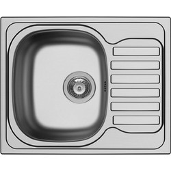 Pyramis Derby Ένθετος Νεροχύτης Inox Αντιστρεφόμενος Σατινέ 62x50cm 100192801