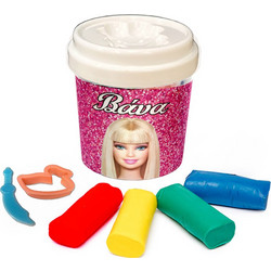 Βαζάκι με πλαστελίνες - Barbie