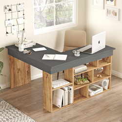 Hanah Home Ct5-Aa Γωνιακό Γραφείο 129x120x72cm 956LCS1111
