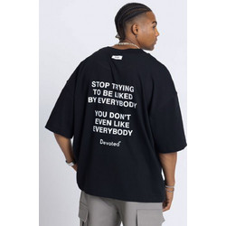 DEVOTED - Ανδρικό oversized t-shirt - Μαύρο 55031B