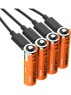 Xtorm NextGen Επαναφορτιζόμενες AA Μπαταρίες με USB-C θύρα - 4 ΤΕΜ. - XT-XNG2AB4