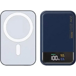 Remax RPP-525 Magsafe Power Bank 10000mAh 20W με Θύρα USB-A & Θύρα USB-C Power Delivery Blue