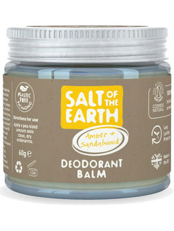 Salt of the Earth Vegan Amber Sandalwood Αποσμητικό Balm Χωρίς Αλουμίνιο 60gr