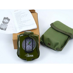 Alpin Prismatic compass with waterproof metal casing and floating dial 24012 11281