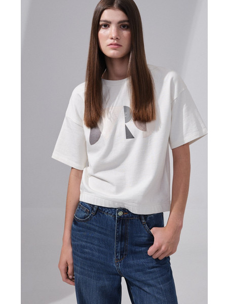 Diverse T-shirt FERDO II - Cream