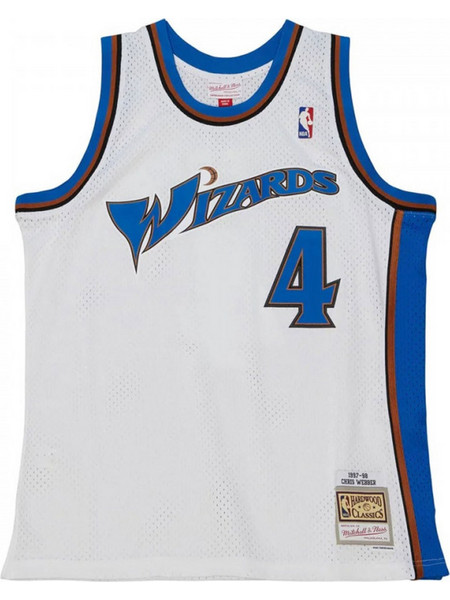Mitchell & Ness Chris Webber Wizards 1997 Φανέλα Μπάσκετ ΝΒΑ SMJY4921-WWI97CWEWHIT