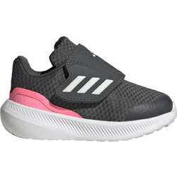 Adidas Runfalcon 3.0 Hook Παιδικά Αθλητικά Παπούτσια για Τρέξιμο Ανθρακί HP5859
