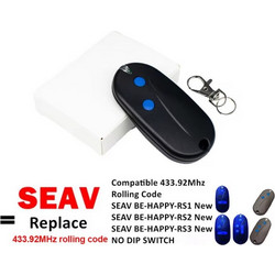 Τηλεχειριστήριο γκαραζόπορτας για SEAV BE HAPPY RS1, 433.92 MHz, Rolling Code