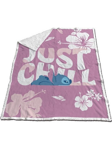 Lilo & Stitch Just Chill Sherpa Blanket 130x170cm - AYM-087STITCH-SP