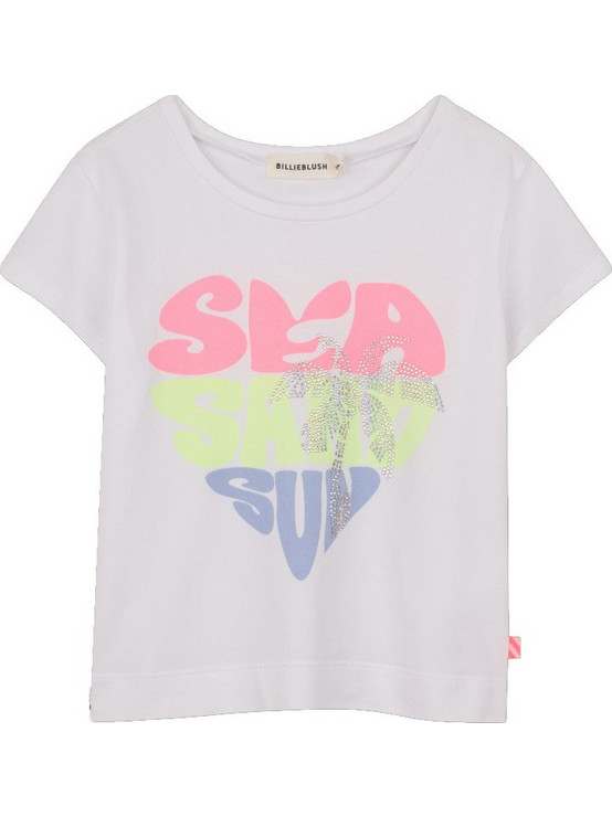 Billieblush Παιδικό T-Shirt Κοντομάνικο Λευκό U21952-10P