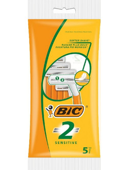 BIC Sensitive 2 Ξυραφάκι μιας Χρήσης με 2 Λεπίδες 5τμχ