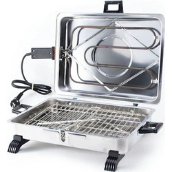 Ανοξείδωτη (Inox) Ηλεκτρική Ψηστιέρα BBQ 1200W AN-550