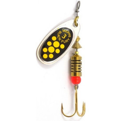 Πεταλούδα Mepps Black Fury Yellow Dots ΧΡΩΜΑ ΑΣΗΜΙ ΜΕΓΕΘΟΣ 1