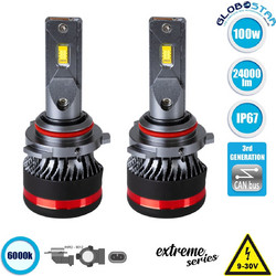 Globostar HIR2-9012 CXB HL Extreme Series LED 9-32V 100W 2τμχ