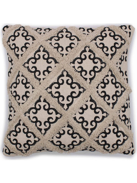 Classic Cushion Cover - Lux Criss-Cross & Print - 45x45cm