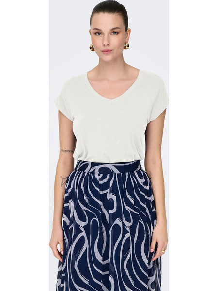 ΓΥΝΑΙΚΕΙΑ ΜΠΛΟΥΖΑ ONLRILLA S/S V-NECK TOP JRS ONLY 15315776