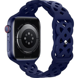 Hoco WA09 Rhombus Λουράκι Σιλικόνης Dark Blue (Apple Watch 42 / 44 / 45mm)