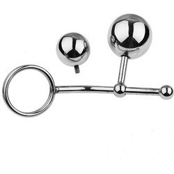 Anal Plug With Cock Ring Stainless Steel
