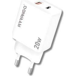 Φορτιστής Χωρίς Καλώδιο 20W με Θύρες USB & Type-C, PD & QC 3.0 Ταχείας Φόρτισης- Arrango AC60649