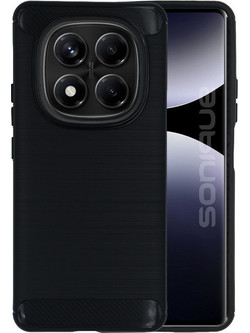 Sonique Carbon Brushed Back Cover Black (Xiaomi Redmi Note 14 Pro 4G)