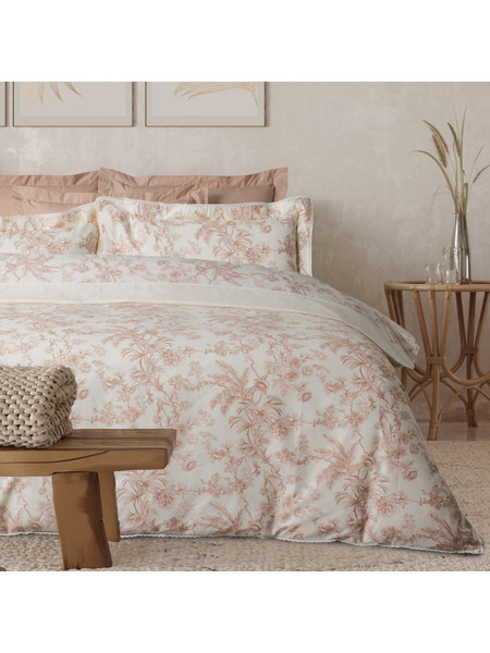 DAS HOME ΚΟΥΒΕΡΛΙ KING PRESTIGE 1717 CREAM, TERACOTTA
