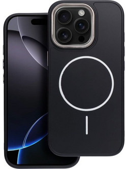 iS METALLIC FRAME MAG COVER IPHONE 12 black backcover