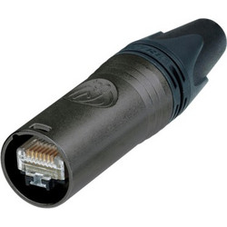 Neutrik NE8MX6-B etherCON CAT6A Cable Connector (Black) - Neutrik