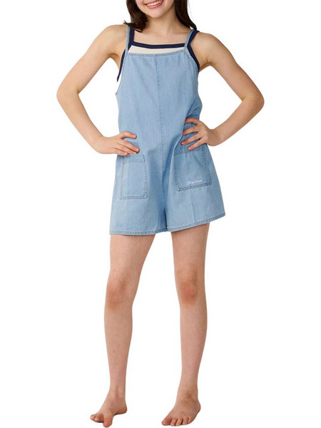 RIP CURL SUNSHINE SQUAD K ROMPER WASHED BLUE