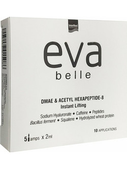 InterMed Εva Belle Instant Lifting Ampoules Αντιγηραντικό Serum Προσώπου για Σύσφιξη 5x2ml