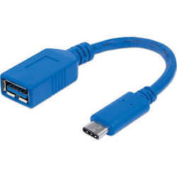 Intellinet Adapter Type-C male to Type-A Female with cable 0,15m (USB 3.1 Gen 1)