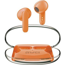 Awei T85 ENC Ακουστικά Bluetooth Earbud Ανθεκτικά στο Νερό Orange