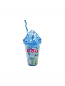 Deli Ποτήρι Σχολικών Ειδών Smoothie Back Τo School Μπλε 12τμχ. - 231.093377